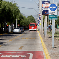 Habilitada vía para buses en Camino Rinconada de Maipú tras reparación de pavimentos